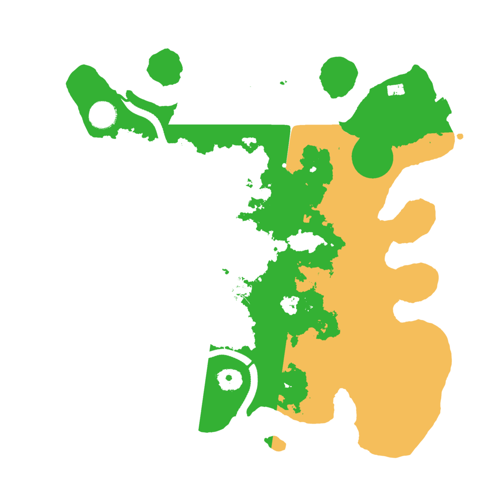 Biome Rust Map: Procedural Map, Size: 3200, Seed: 335374643