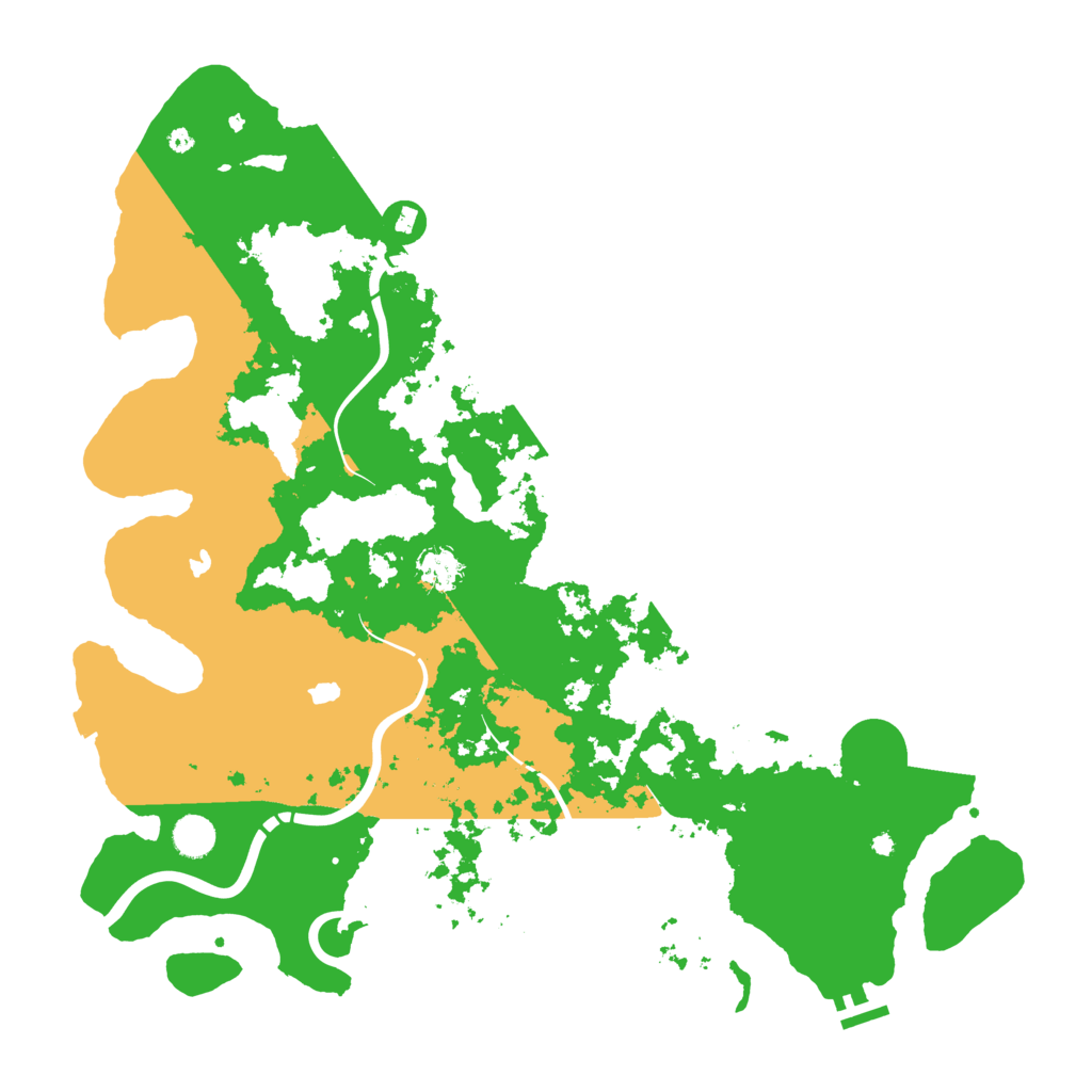 Biome Rust Map: Procedural Map, Size: 4500, Seed: 55480835