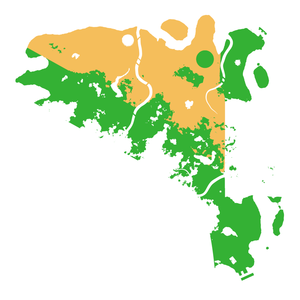 Biome Rust Map: Procedural Map, Size: 4500, Seed: 414727454