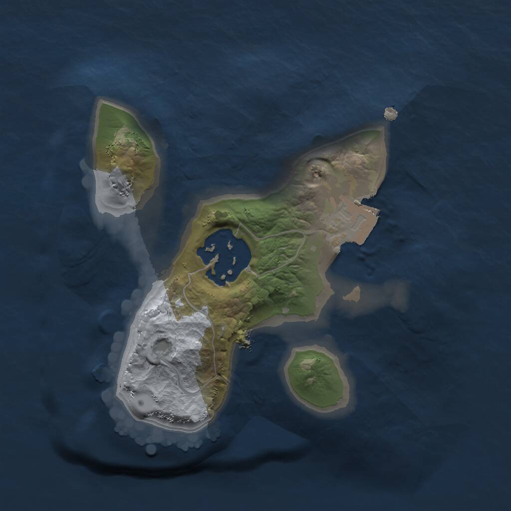 Rust Map: Procedural Map, Size: 1500, Seed: 1374438233, 2 Monuments