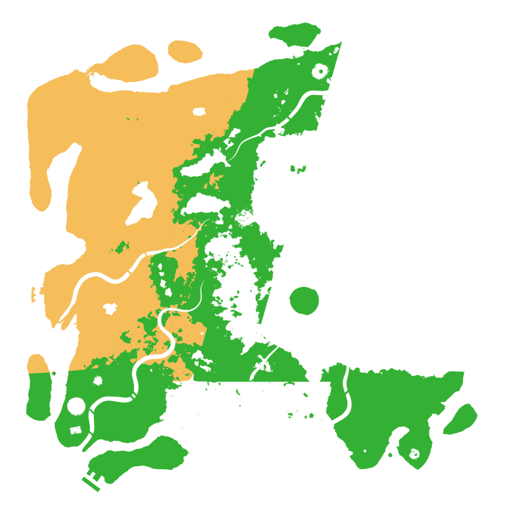 Biome Rust Map: Procedural Map, Size: 5000, Seed: 64678
