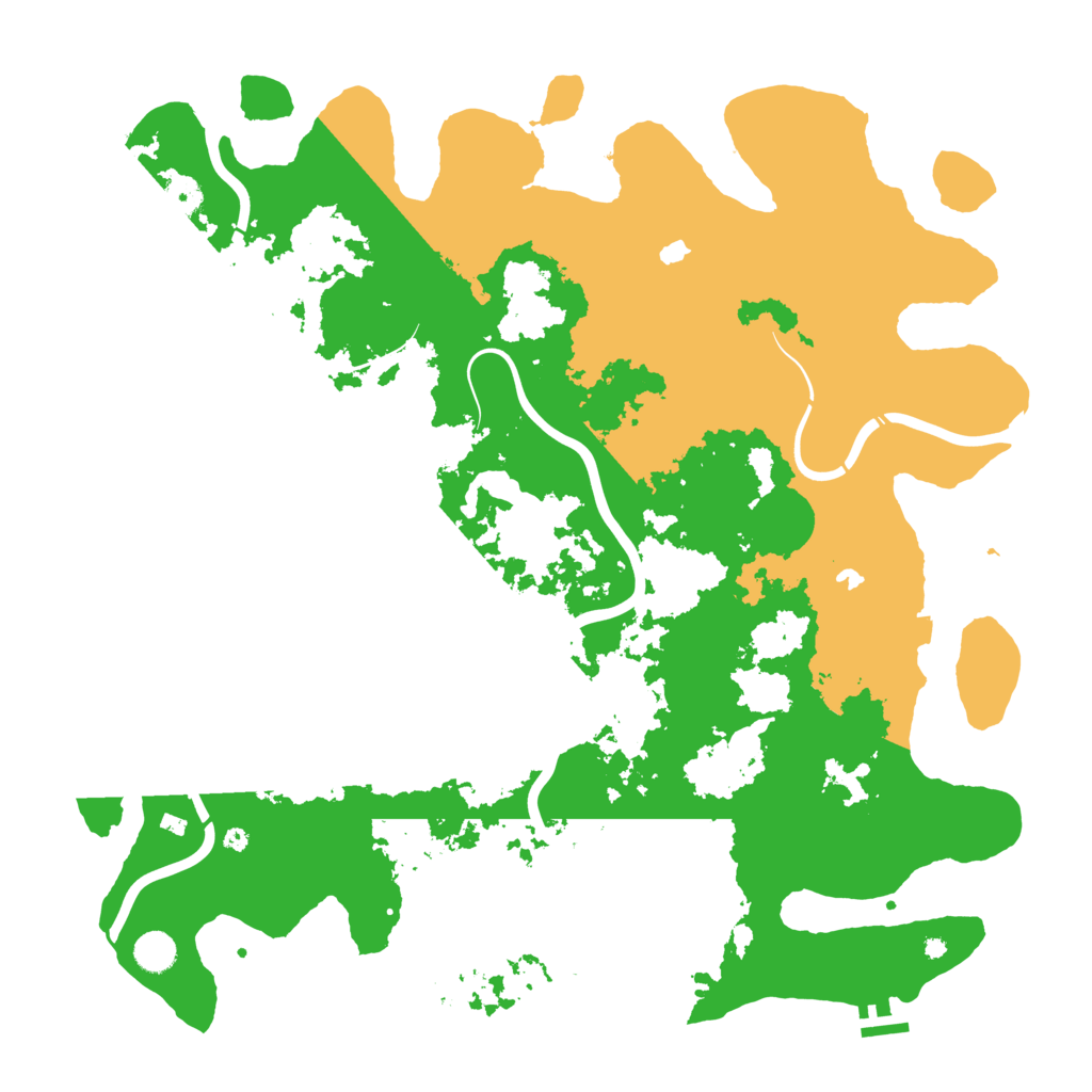 Biome Rust Map: Procedural Map, Size: 4600, Seed: 1499430253