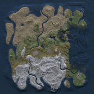 Thumbnail Rust Map: Procedural Map, Size: 4250, Seed: 1800359590, 16 Monuments