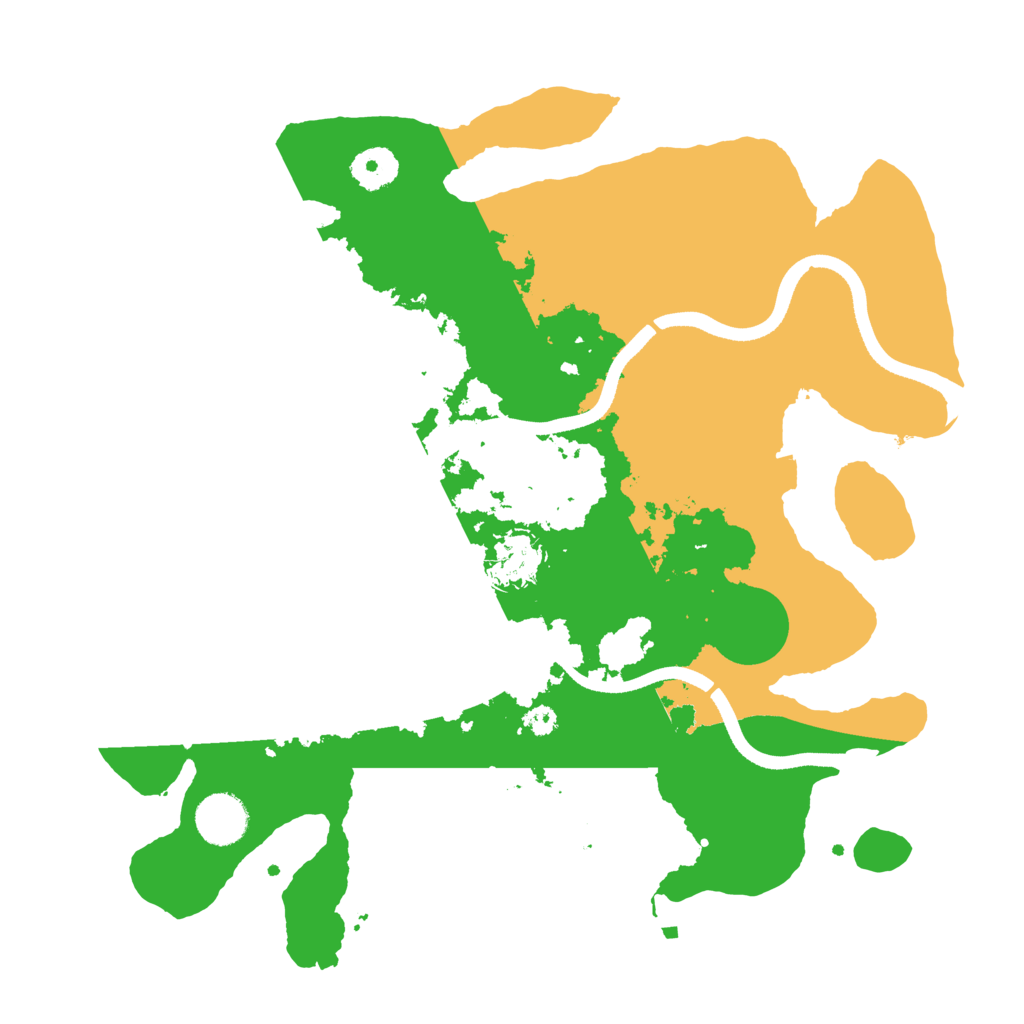 Biome Rust Map: Procedural Map, Size: 3500, Seed: 916232927