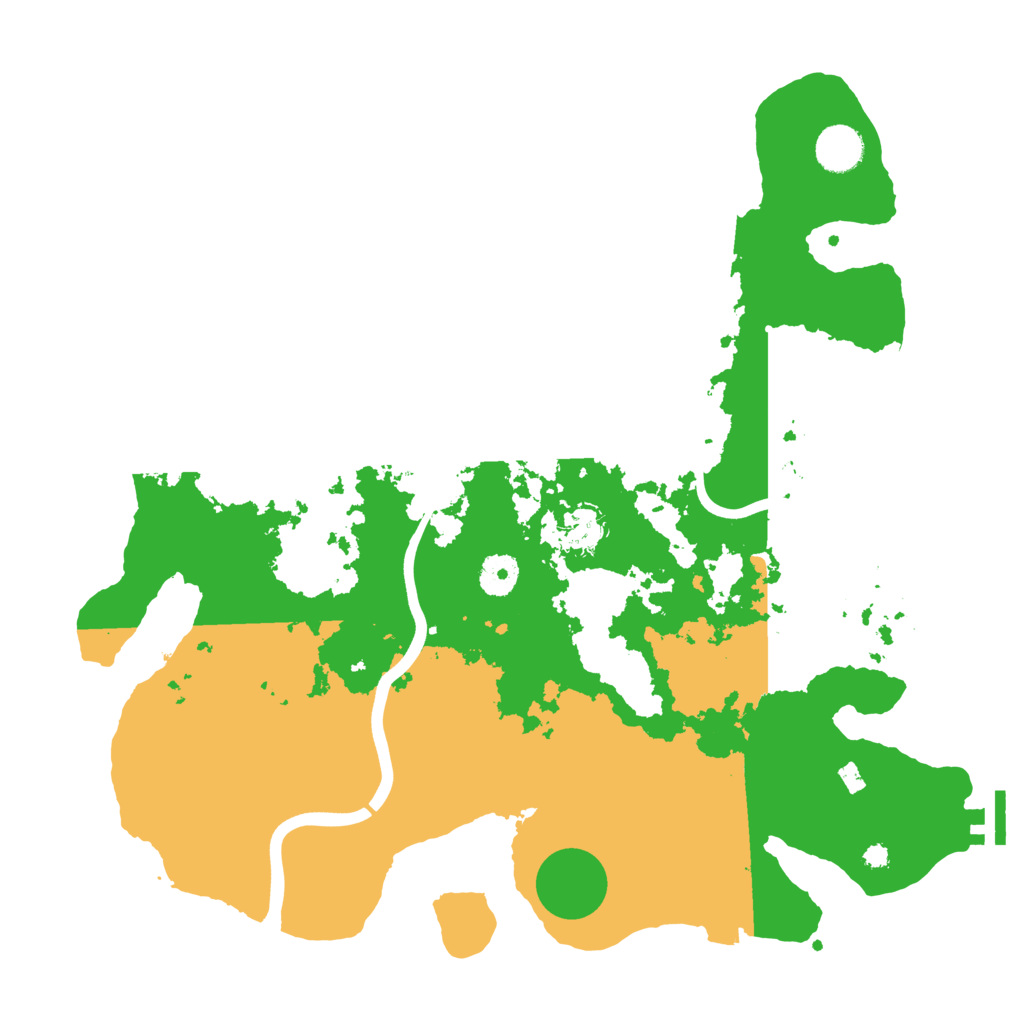Biome Rust Map: Procedural Map, Size: 3800, Seed: 72823219
