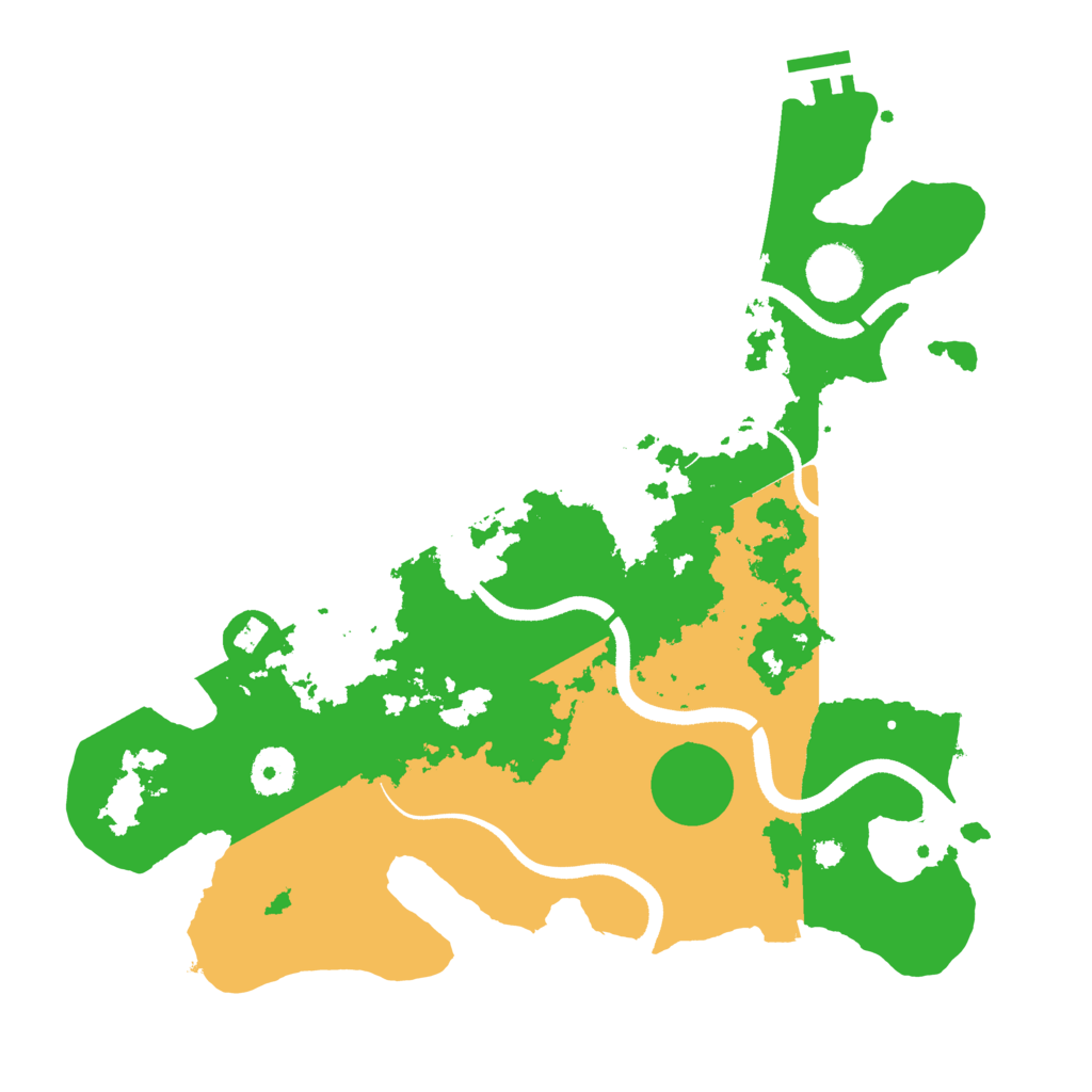 Biome Rust Map: Procedural Map, Size: 3500, Seed: 34807127