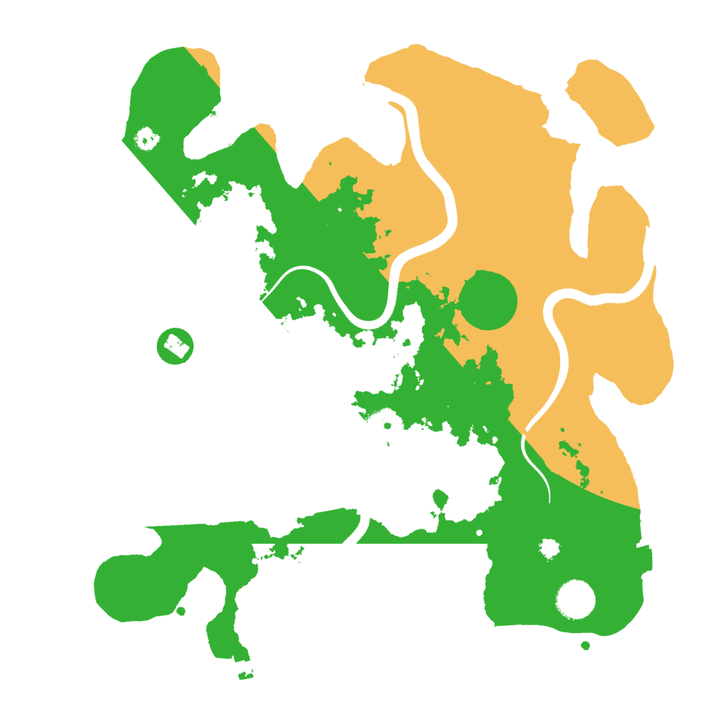 Biome Rust Map: Procedural Map, Size: 3300, Seed: 575351403