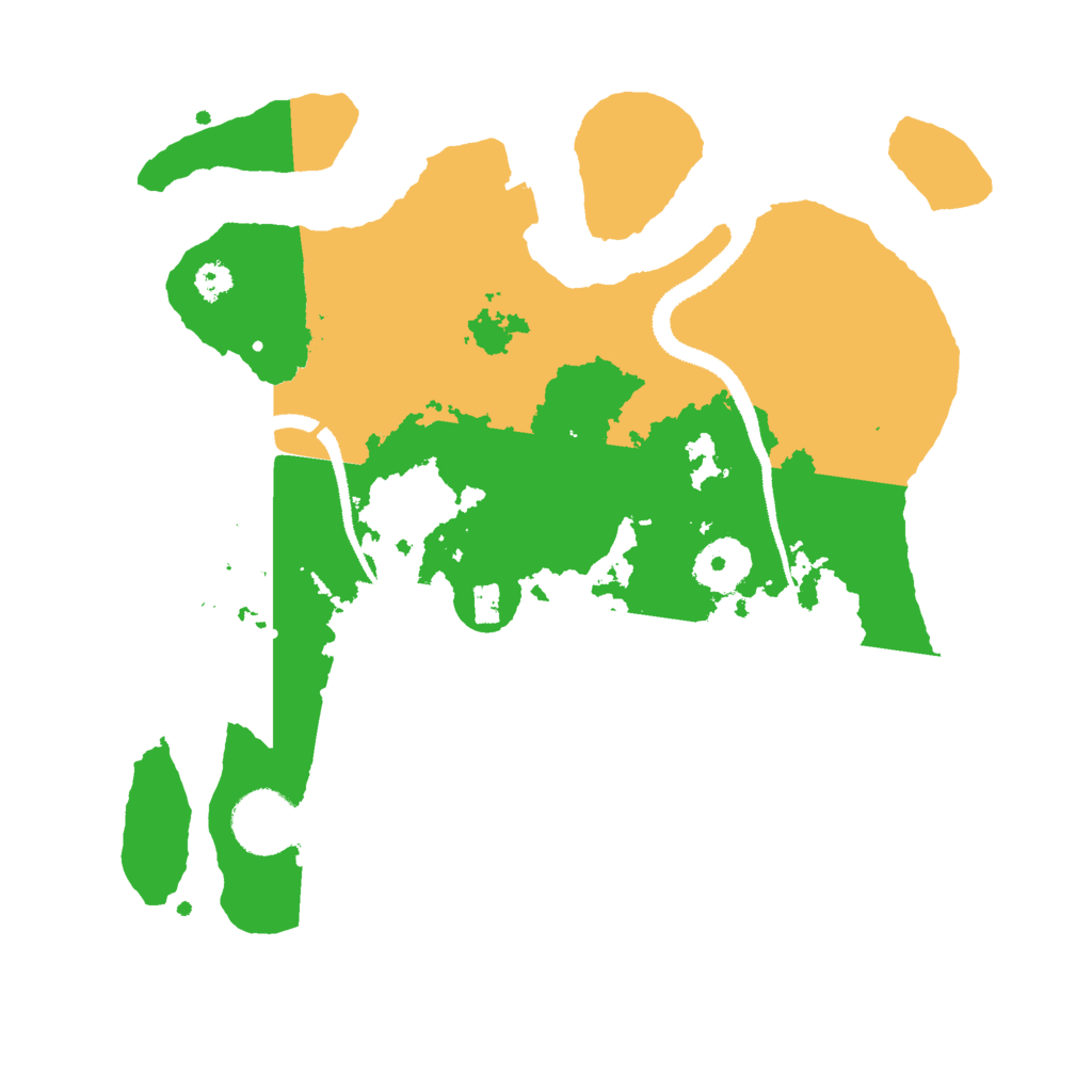 Biome Rust Map: Procedural Map, Size: 3000, Seed: 52314775