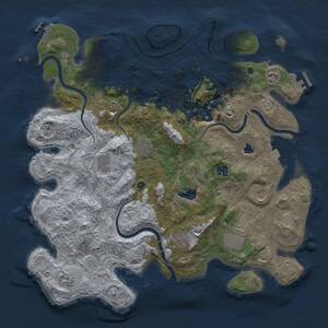 Thumbnail Rust Map: Procedural Map, Size: 4250, Seed: 1389411018, 15 Monuments