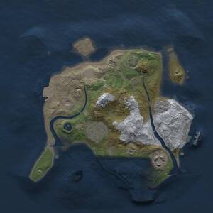 Thumbnail Rust Map: Procedural Map, Size: 2500, Seed: 1622533096, 8 Monuments