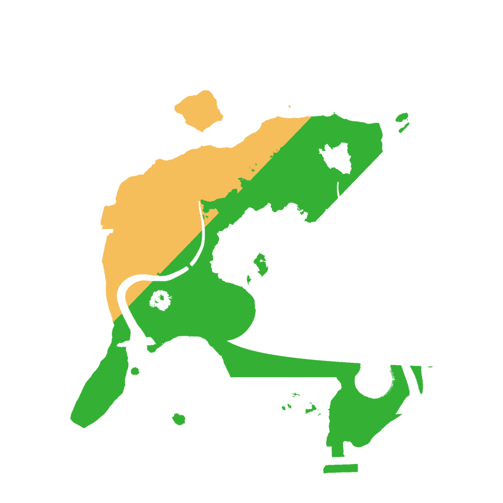 Biome Rust Map: Procedural Map, Size: 2500, Seed: 1622533096