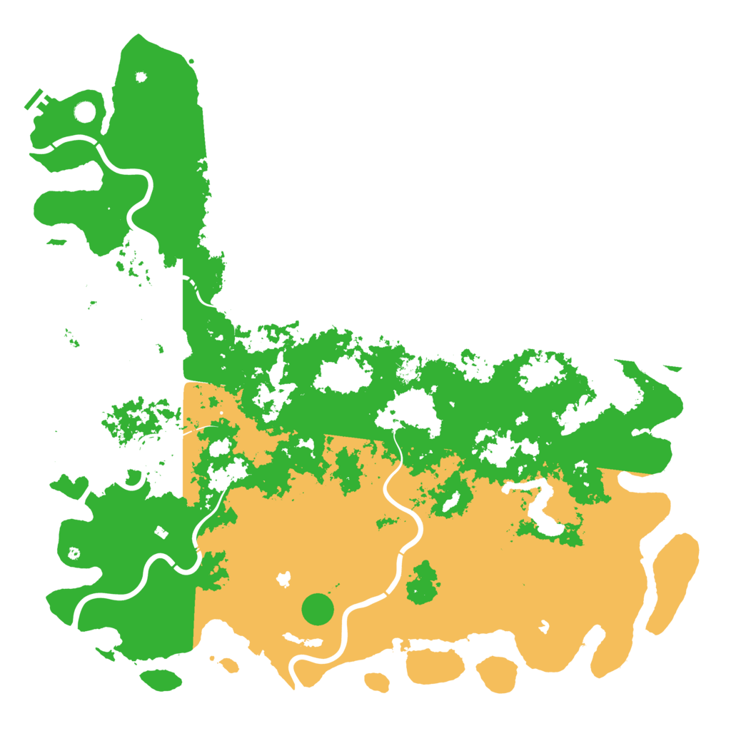 Biome Rust Map: Procedural Map, Size: 6000, Seed: 1042360615