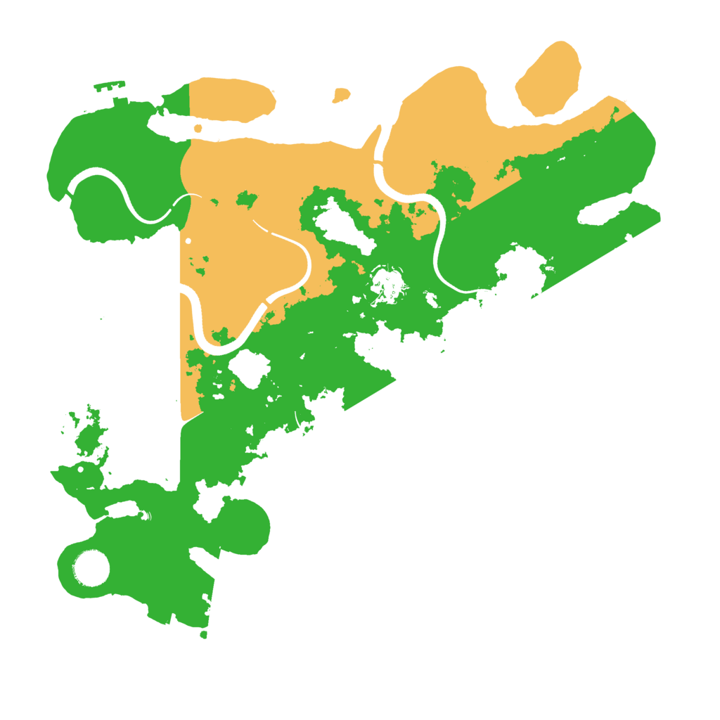 Biome Rust Map: Procedural Map, Size: 3500, Seed: 233667561