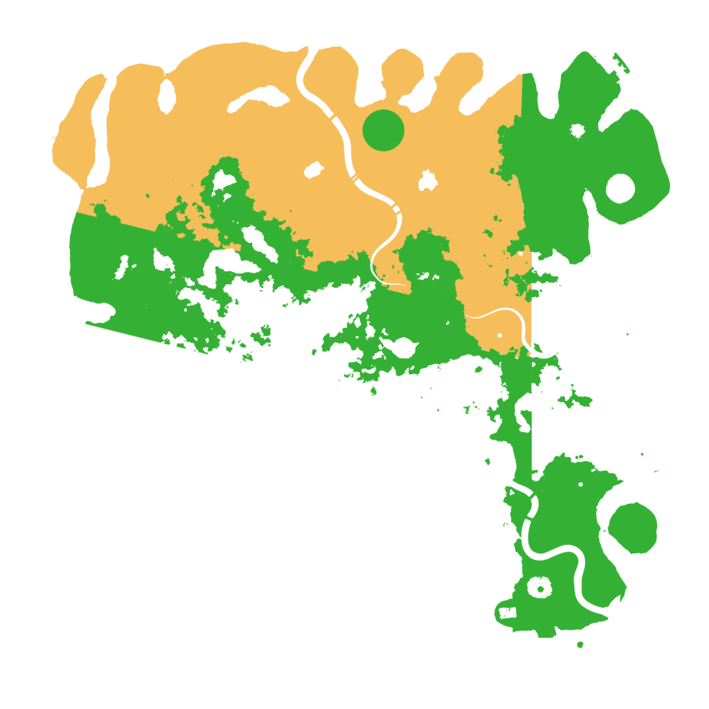 Biome Rust Map: Procedural Map, Size: 4500, Seed: 1254390703