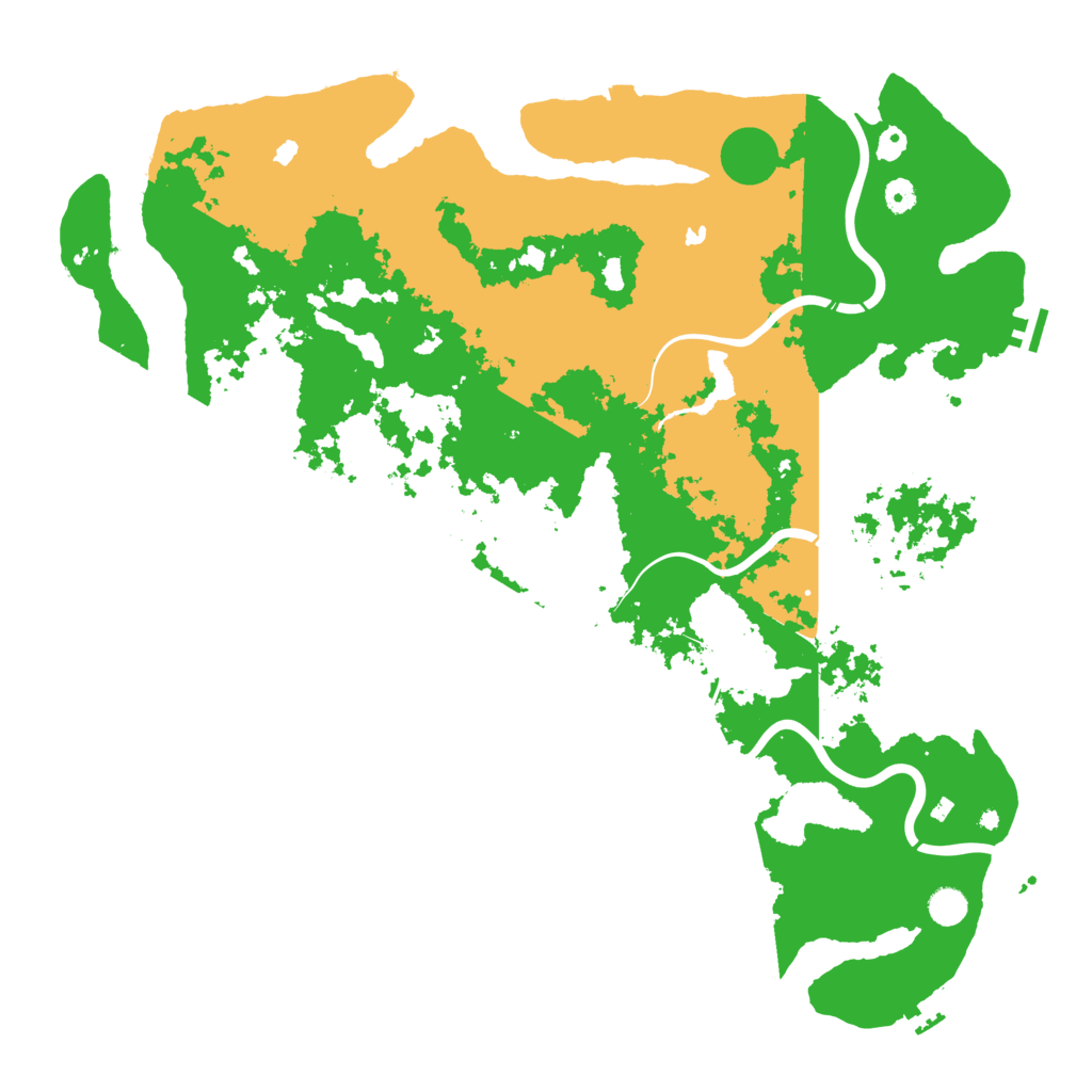 Biome Rust Map: Procedural Map, Size: 5000, Seed: 584354189