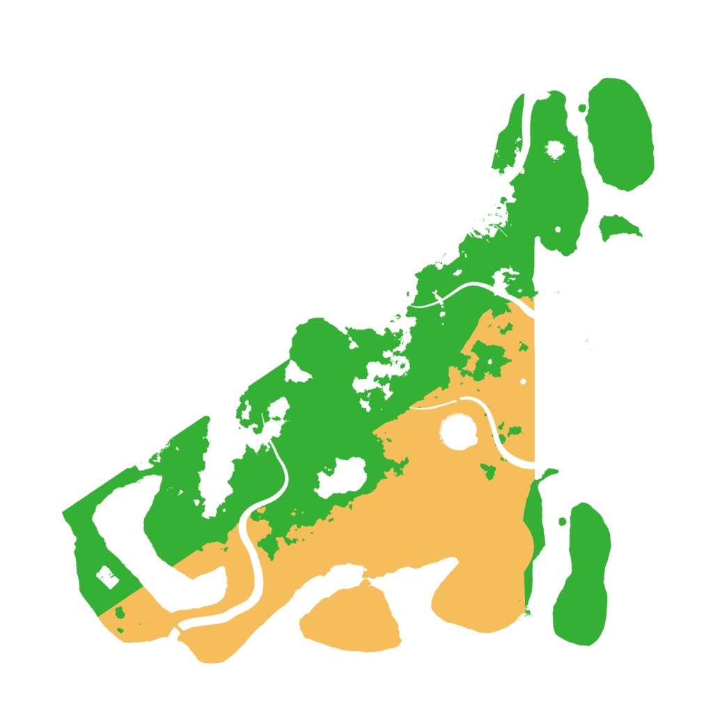 Biome Rust Map: Procedural Map, Size: 3500, Seed: 450260659