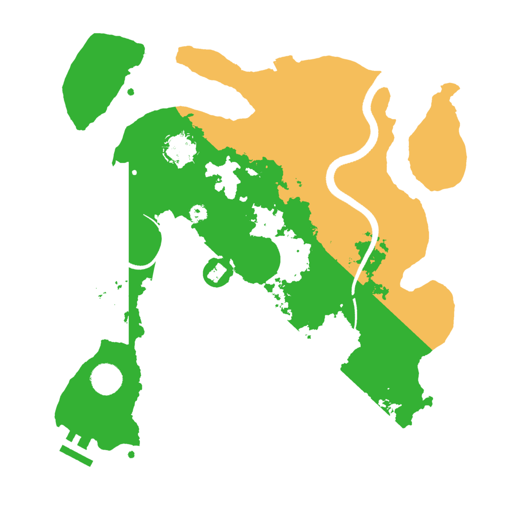 Biome Rust Map: Procedural Map, Size: 3000, Seed: 1745080196