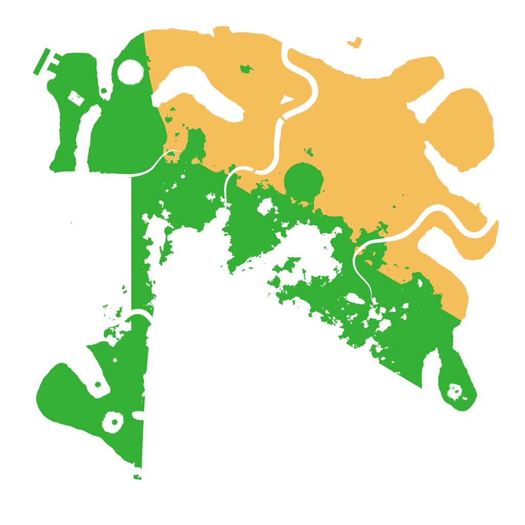 Biome Rust Map: Procedural Map, Size: 3700, Seed: 1394621750