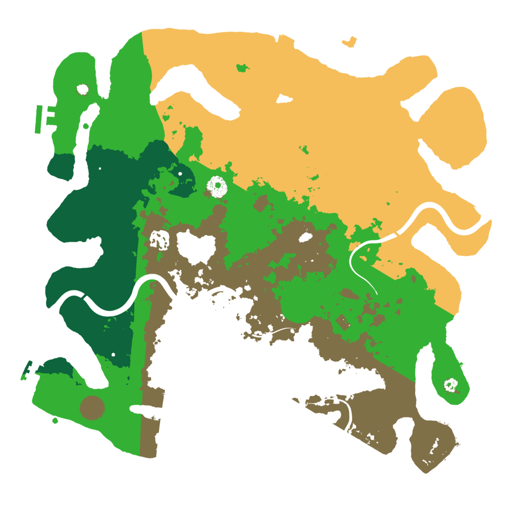 Biome Rust Map: Procedural Map, Size: 3700, Seed: 1394621750