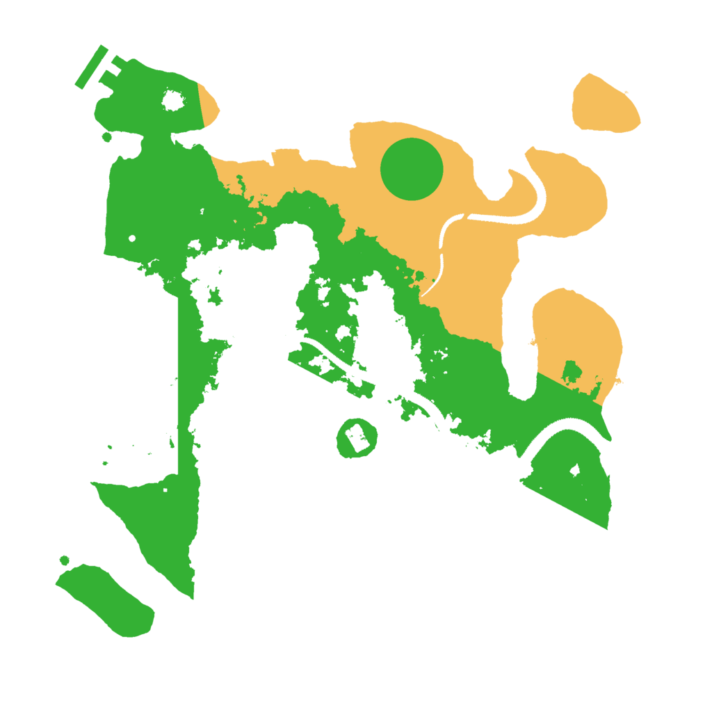 Biome Rust Map: Procedural Map, Size: 3000, Seed: 14248408