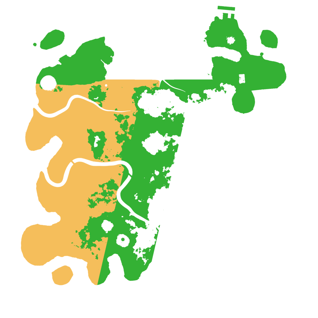 Biome Rust Map: Procedural Map, Size: 3700, Seed: 110882386