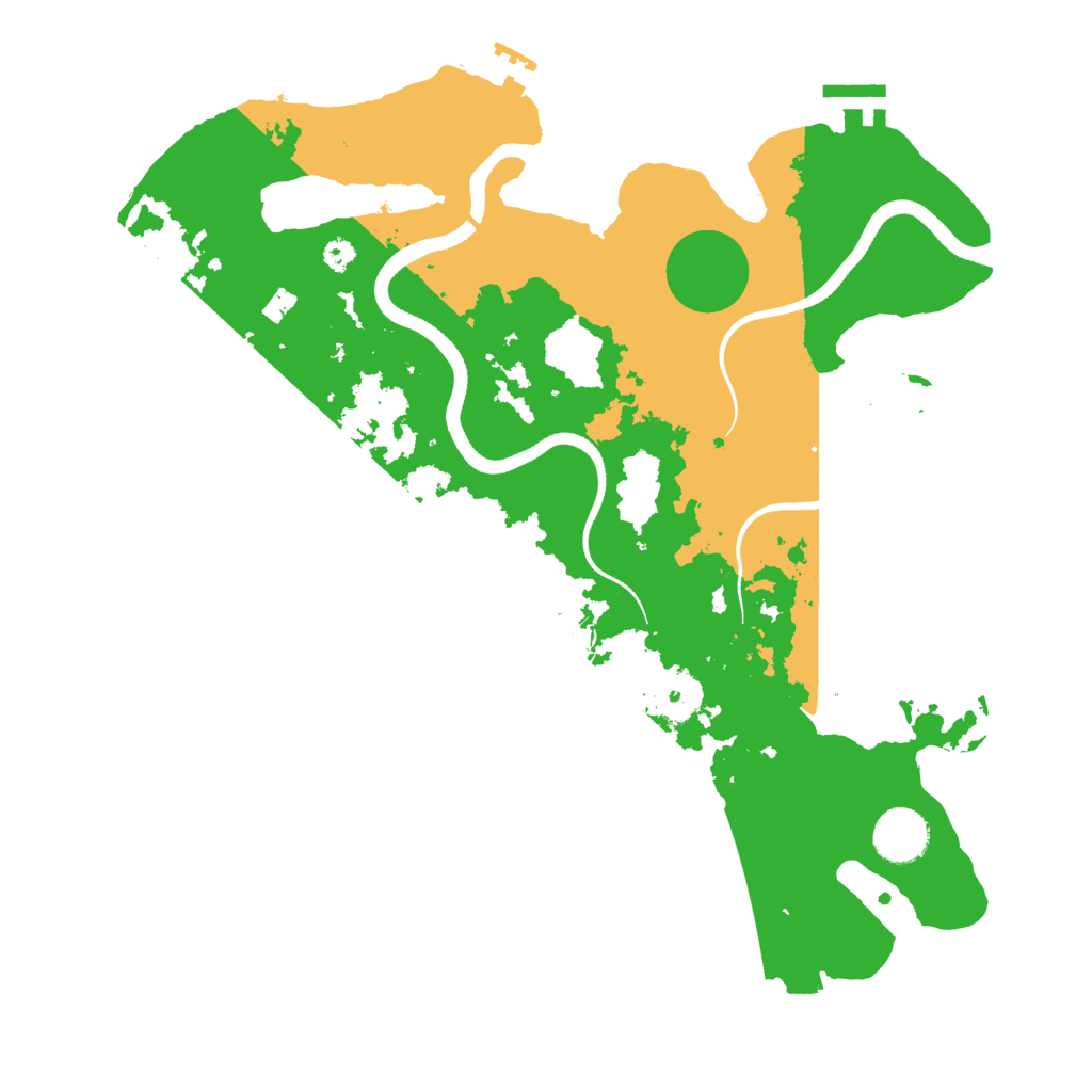Biome Rust Map: Procedural Map, Size: 3500, Seed: 486472