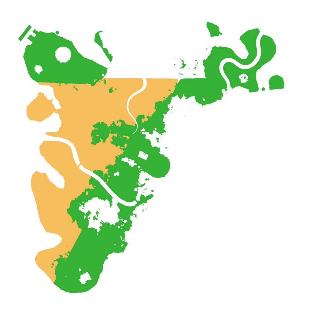 Biome Rust Map: Procedural Map, Size: 3500, Seed: 1180682249