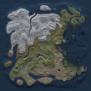 Thumbnail Rust Map: Procedural Map, Size: 4250, Seed: 1606452525, 16 Monuments