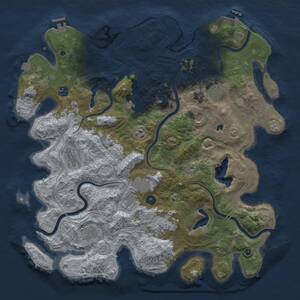 Thumbnail Rust Map: Procedural Map, Size: 4500, Seed: 332035192, 16 Monuments