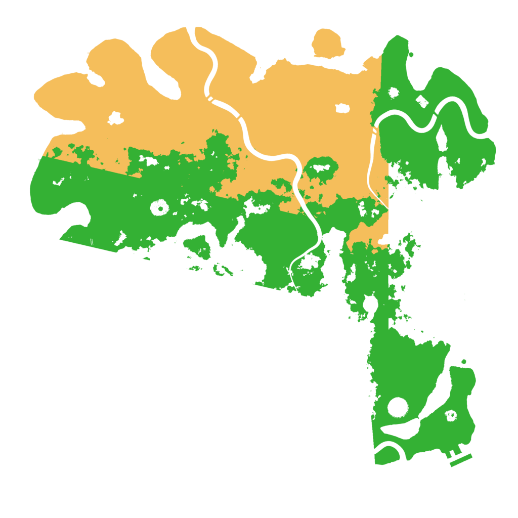 Biome Rust Map: Procedural Map, Size: 4500, Seed: 919325245