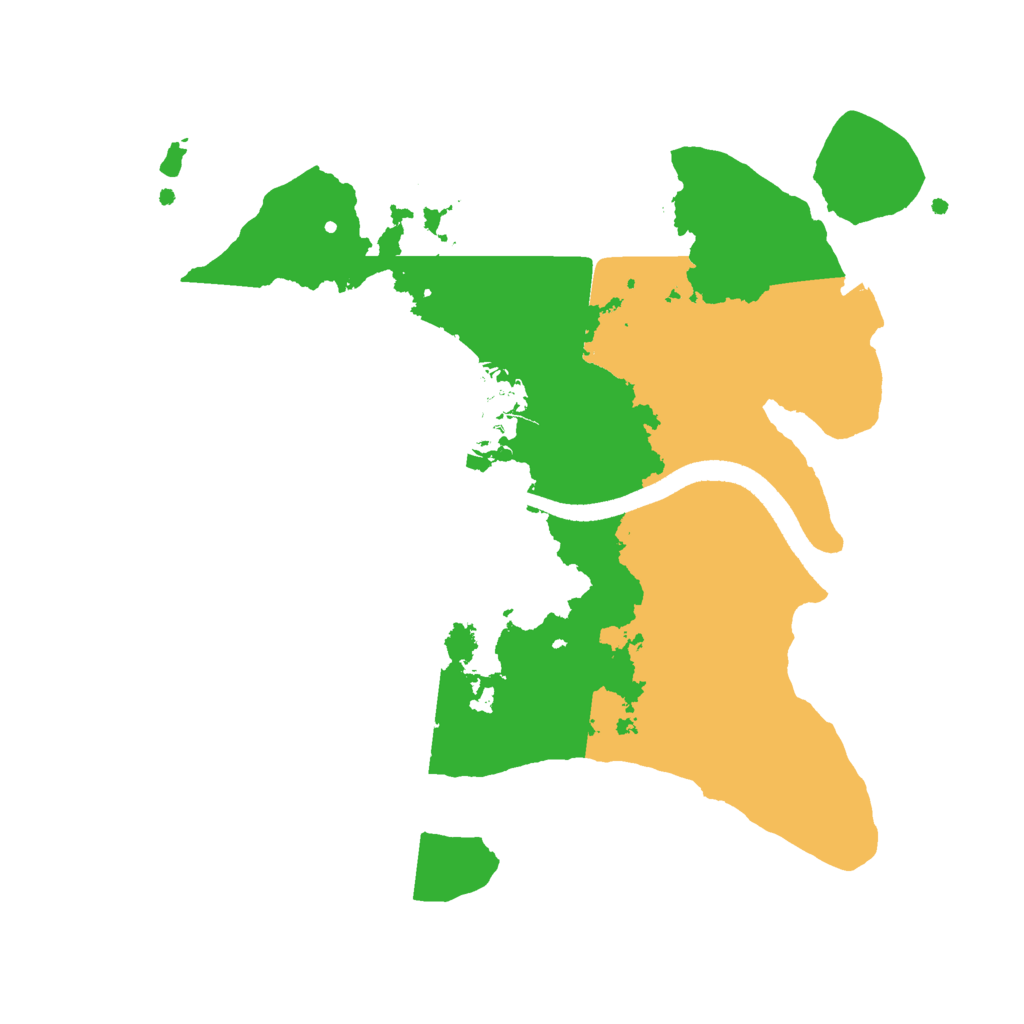 Biome Rust Map: Procedural Map, Size: 2500, Seed: 53706661