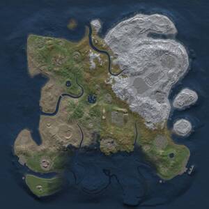 Thumbnail Rust Map: Procedural Map, Size: 3500, Seed: 972861992, 15 Monuments
