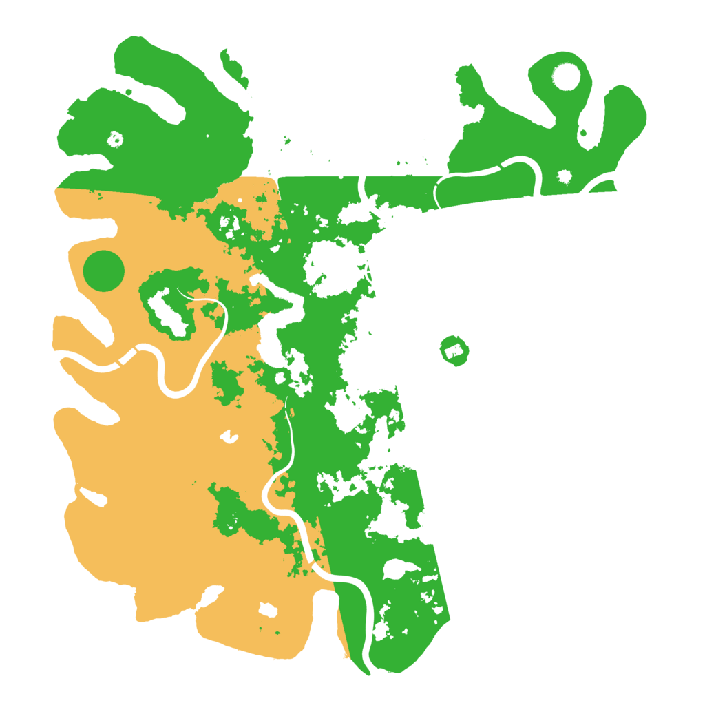 Biome Rust Map: Procedural Map, Size: 4500, Seed: 561840870
