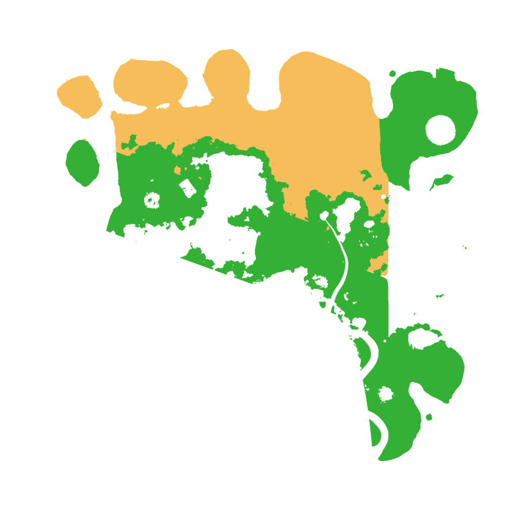 Biome Rust Map: Procedural Map, Size: 3200, Seed: 1315796421