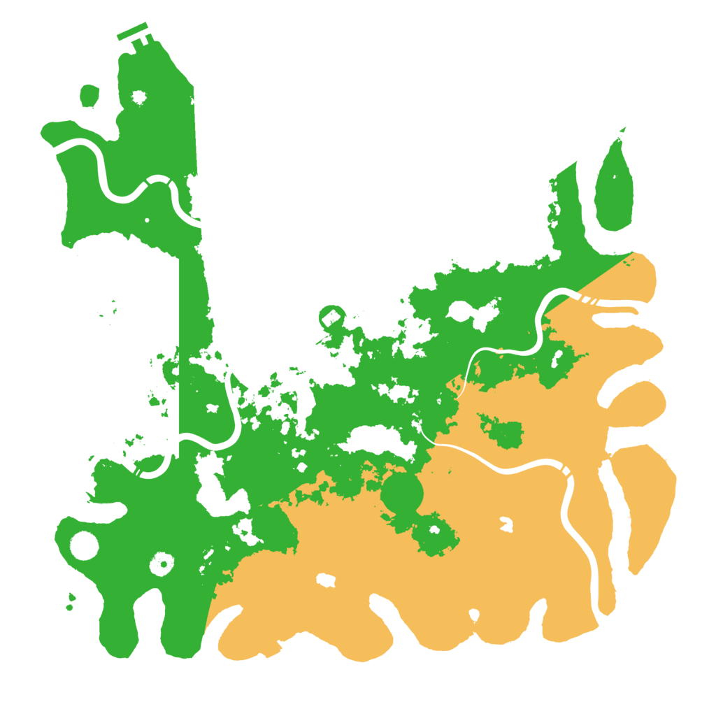Biome Rust Map: Procedural Map, Size: 4500, Seed: 1141083844