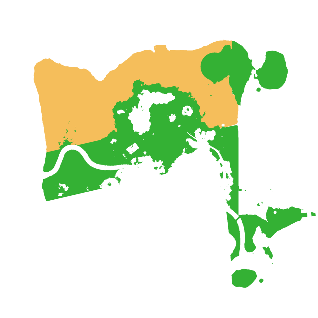 Biome Rust Map: Procedural Map, Size: 3000, Seed: 69477