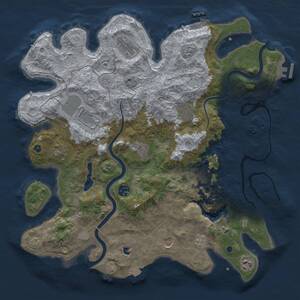 Thumbnail Rust Map: Procedural Map, Size: 4000, Seed: 562025, 16 Monuments