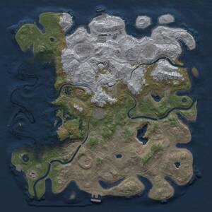 Thumbnail Rust Map: Procedural Map, Size: 4500, Seed: 312648601, 15 Monuments