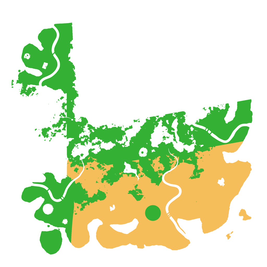 Biome Rust Map: Procedural Map, Size: 4500, Seed: 981970199