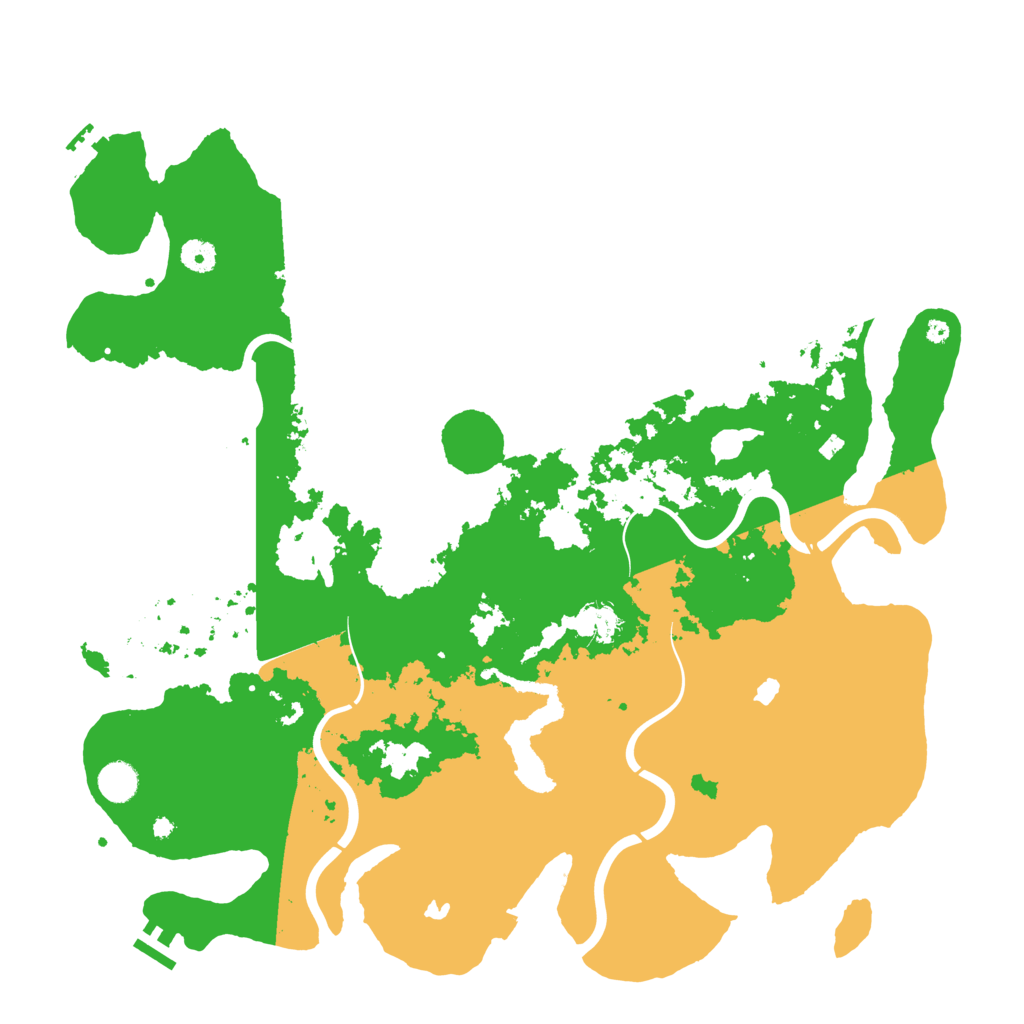 Biome Rust Map: Procedural Map, Size: 4500, Seed: 725425769