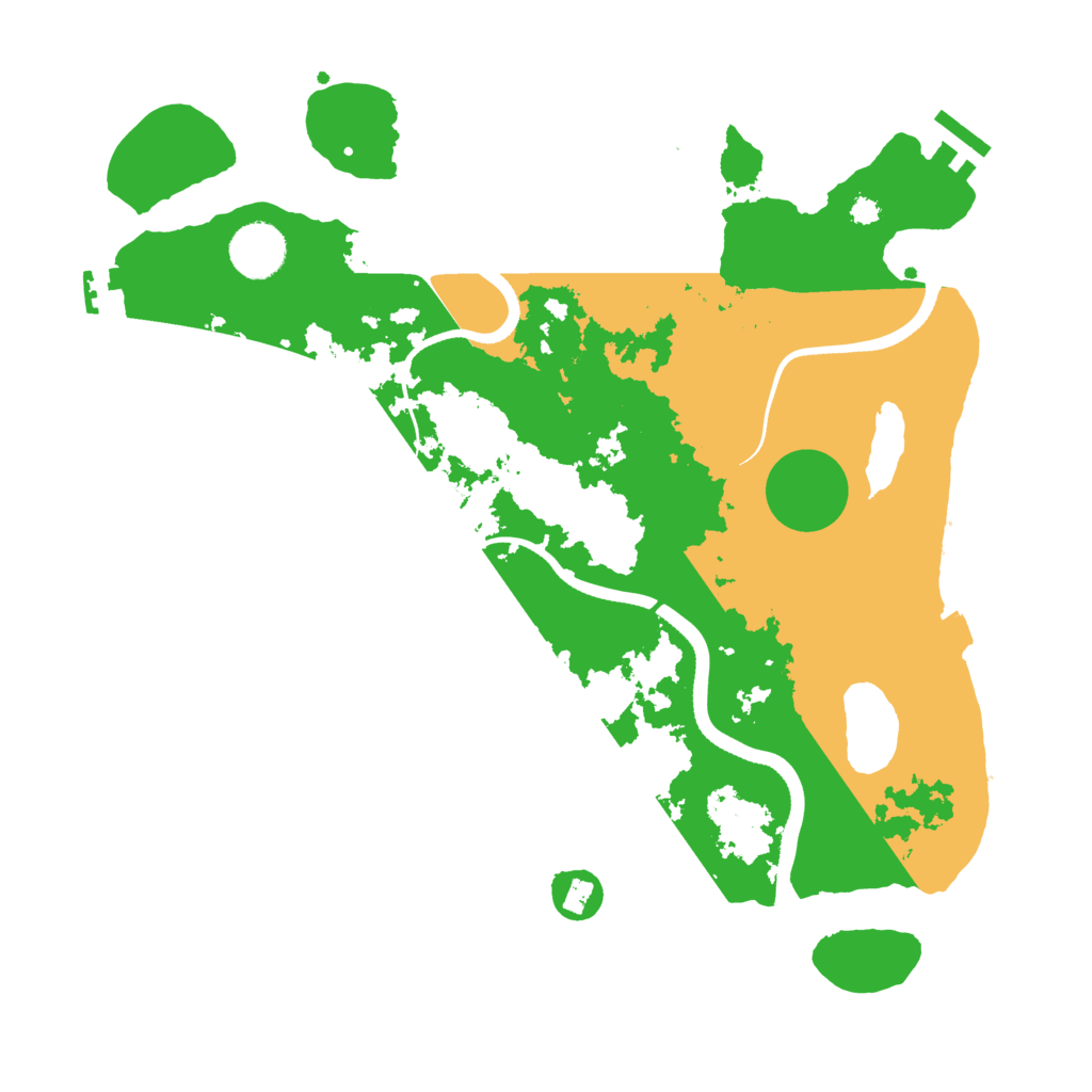 Biome Rust Map: Procedural Map, Size: 3500, Seed: 708788