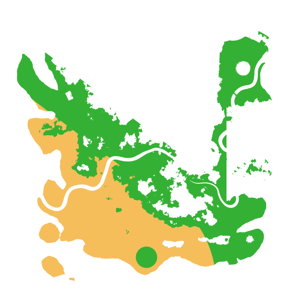 Biome Rust Map: Procedural Map, Size: 3750, Seed: 1121937433