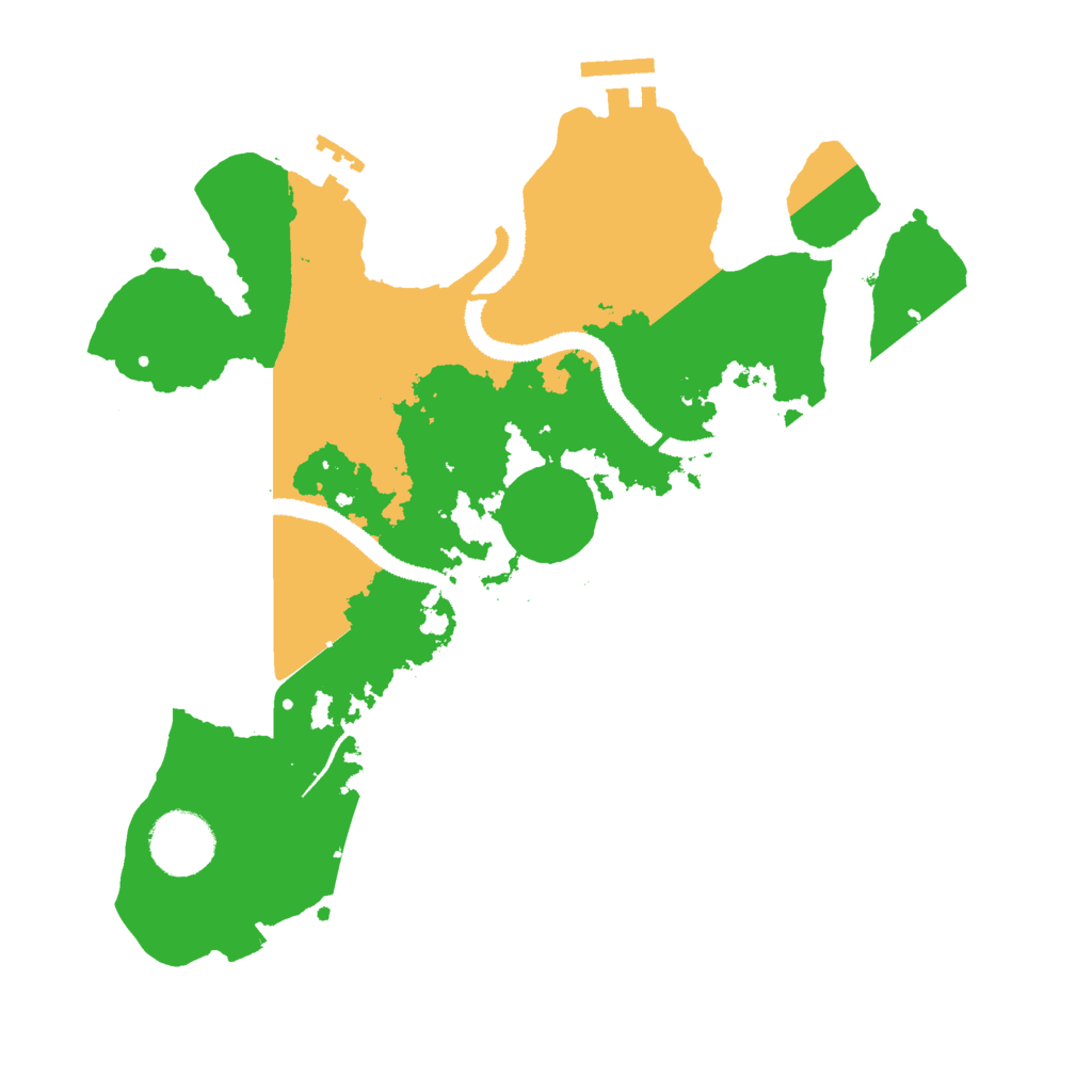 Biome Rust Map: Procedural Map, Size: 3000, Seed: 2008