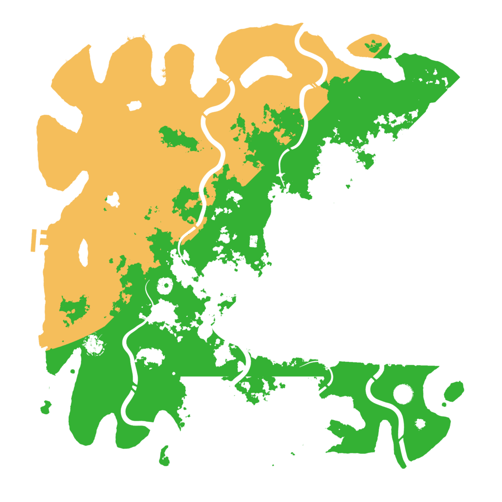Biome Rust Map: Procedural Map, Size: 4500, Seed: 628690824