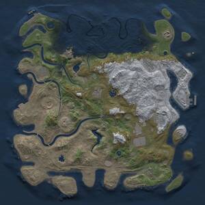 Thumbnail Rust Map: Procedural Map, Size: 4250, Seed: 80159286, 16 Monuments
