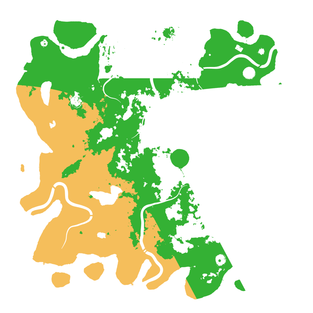 Biome Rust Map: Procedural Map, Size: 4500, Seed: 73589