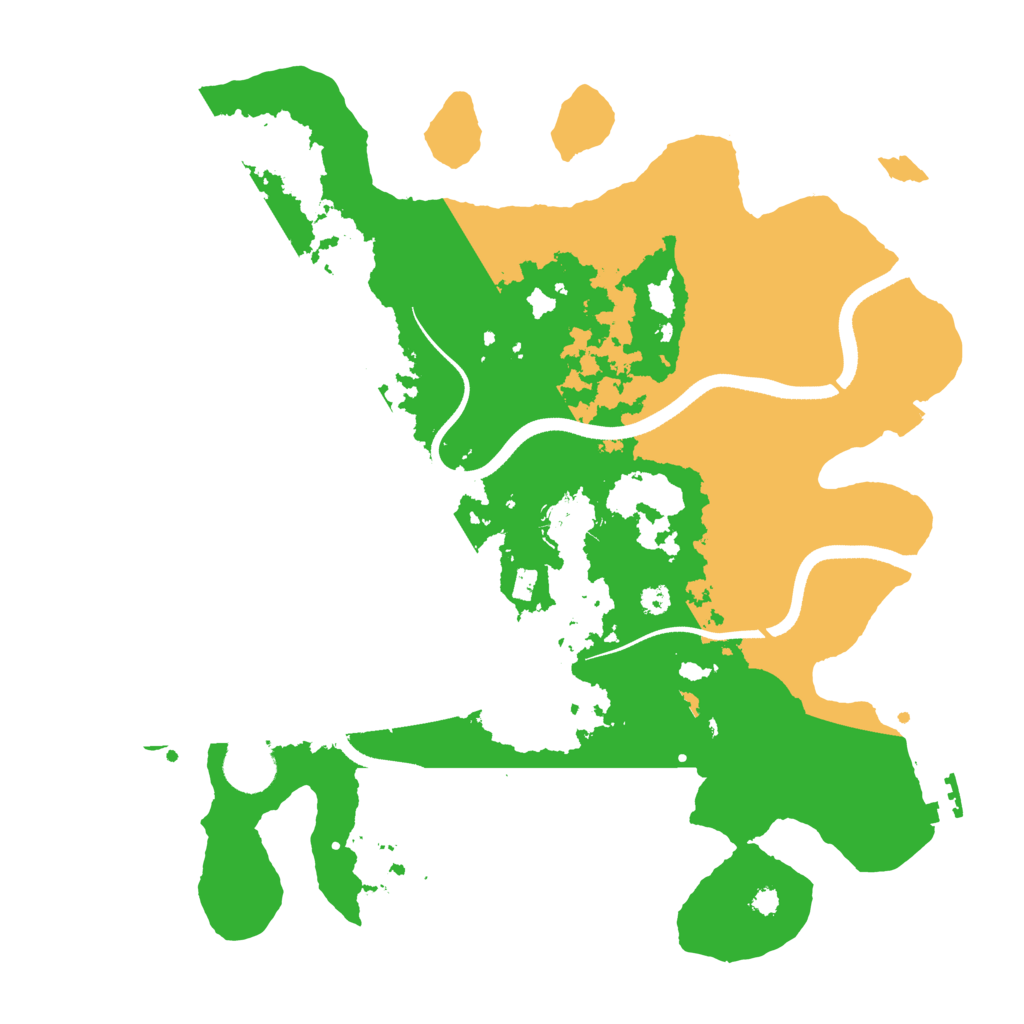 Biome Rust Map: Procedural Map, Size: 3500, Seed: 774587318