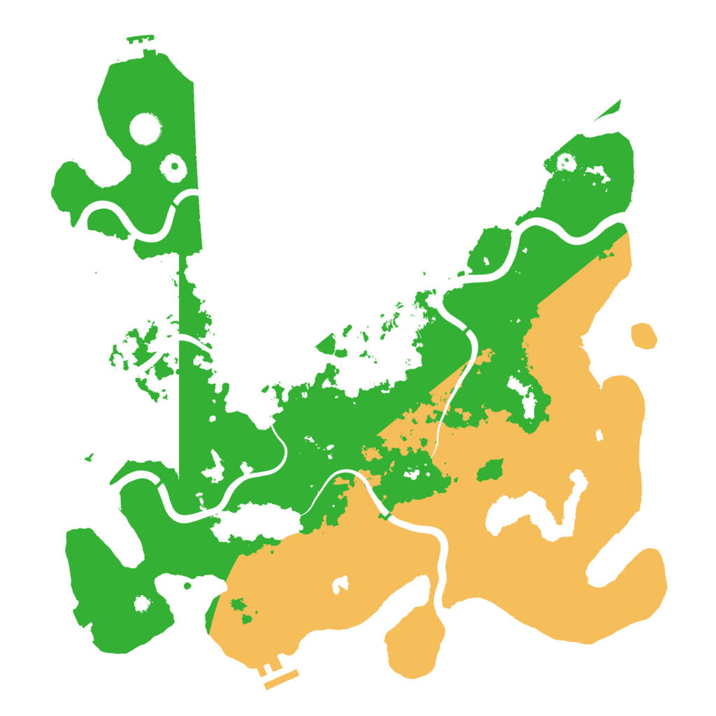 Biome Rust Map: Procedural Map, Size: 4000, Seed: 12323