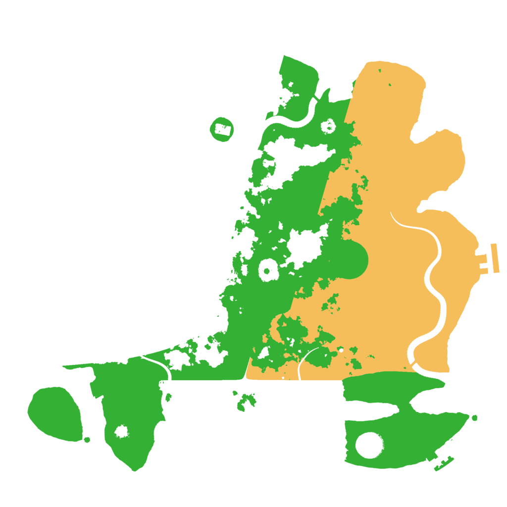 Biome Rust Map: Procedural Map, Size: 3500, Seed: 1286150783