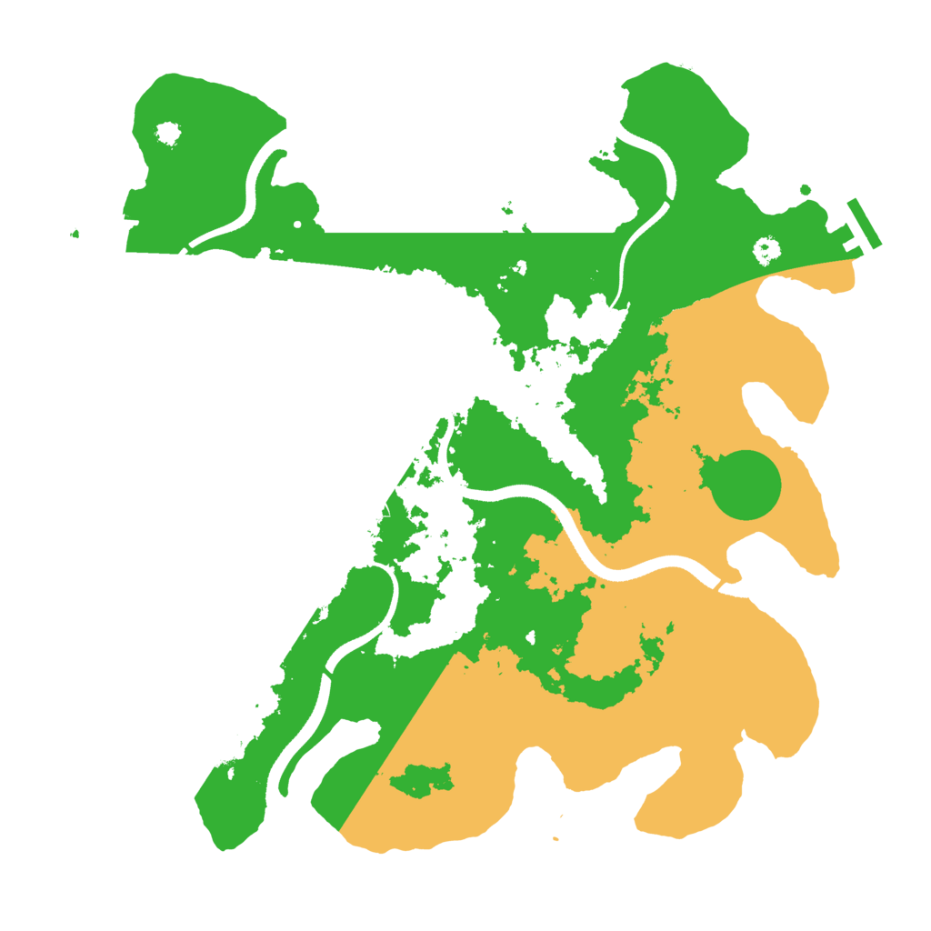 Biome Rust Map: Procedural Map, Size: 3500, Seed: 1641843212